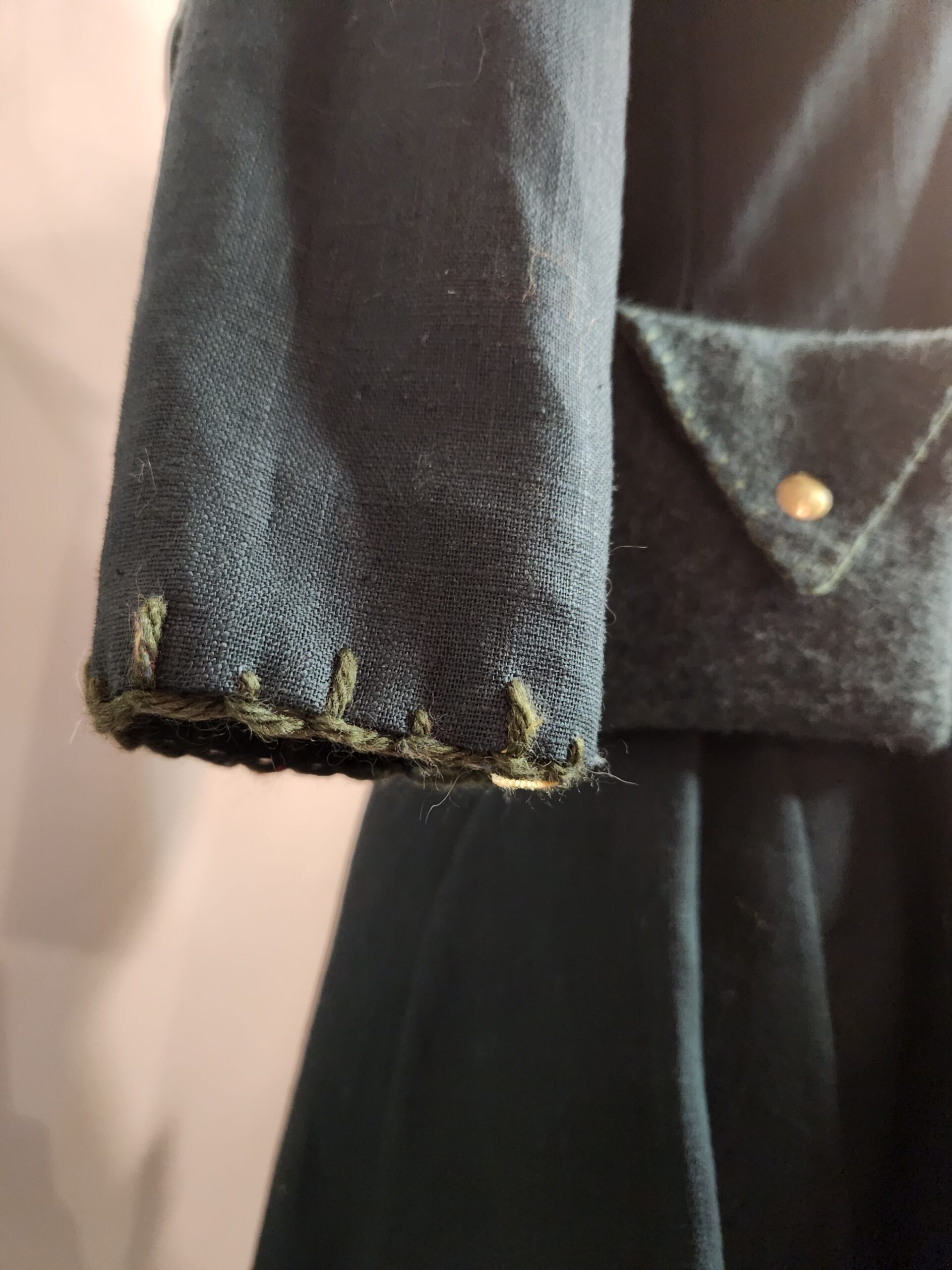 Viking jurk Thyra – Groen — foto 2