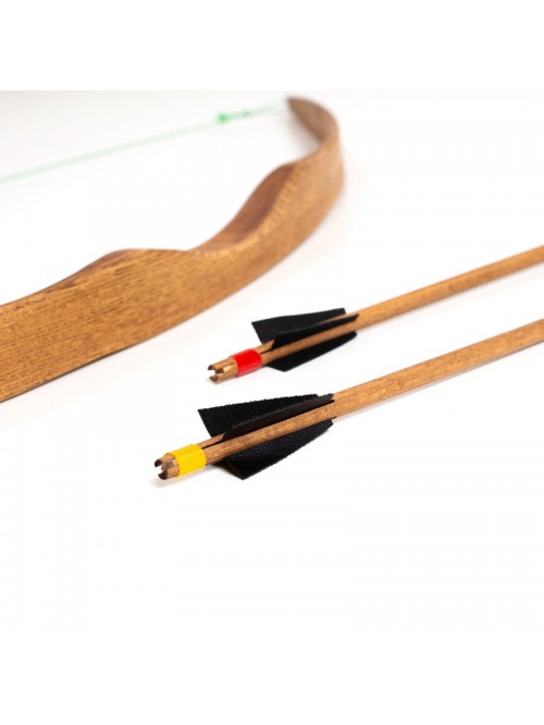 Houten Kinderboog 95 cm – Zonder Hulpgat | Inclusief 2 Pijlen | De Boog van de Echte Helden — foto 2